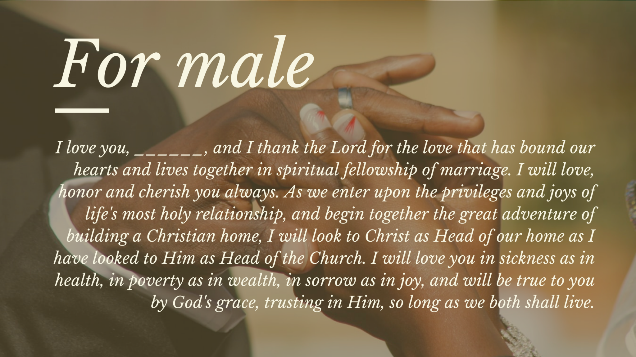 Traditional and Contemporary Christian Wedding Vows Every Couple Can ...